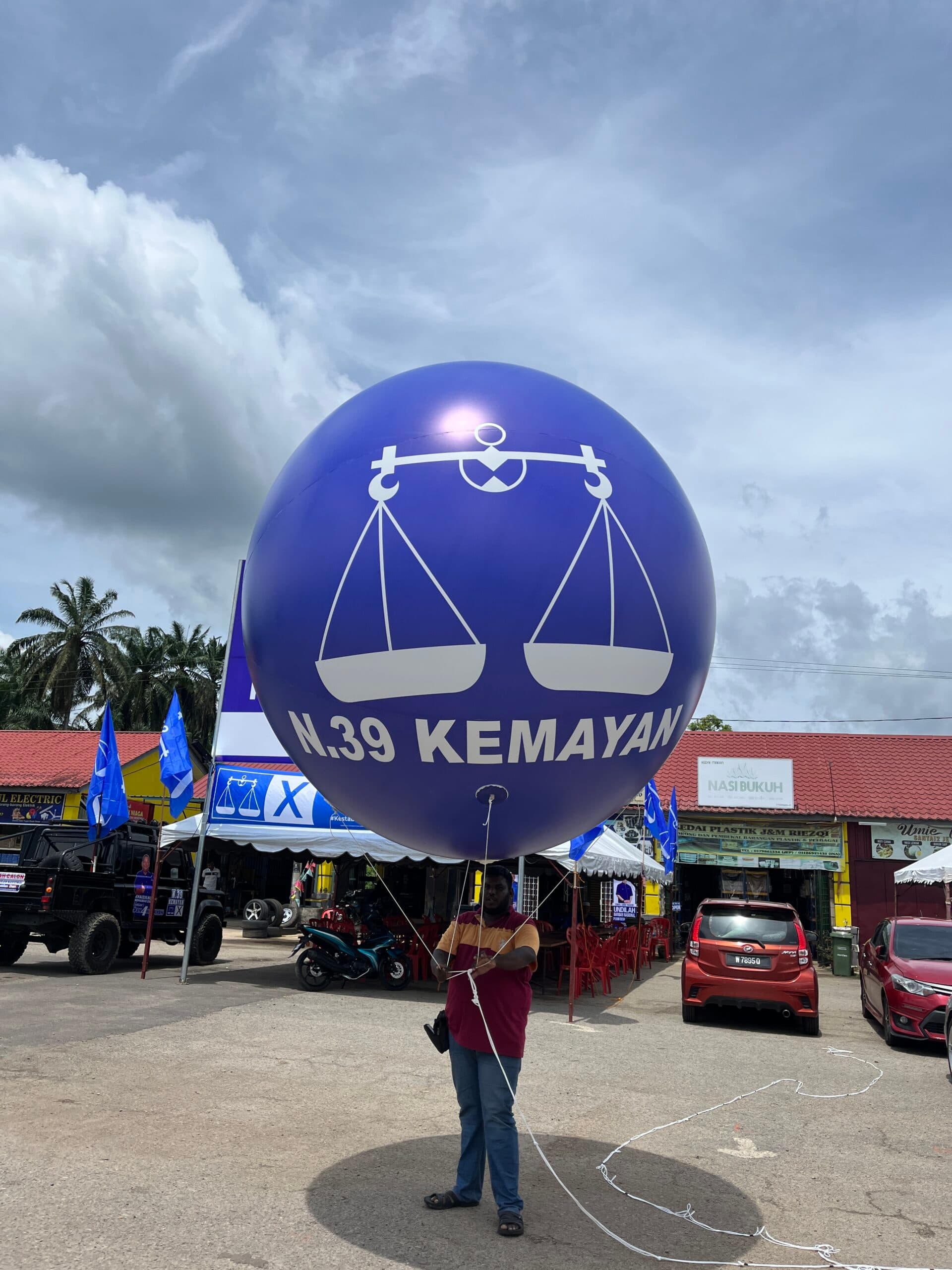 Giant balloon installation outdoor Malaysia