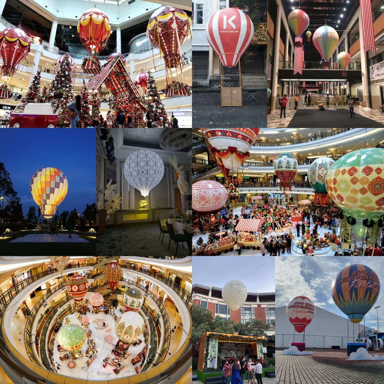 Hot air balloon replica photo booth Malaysia