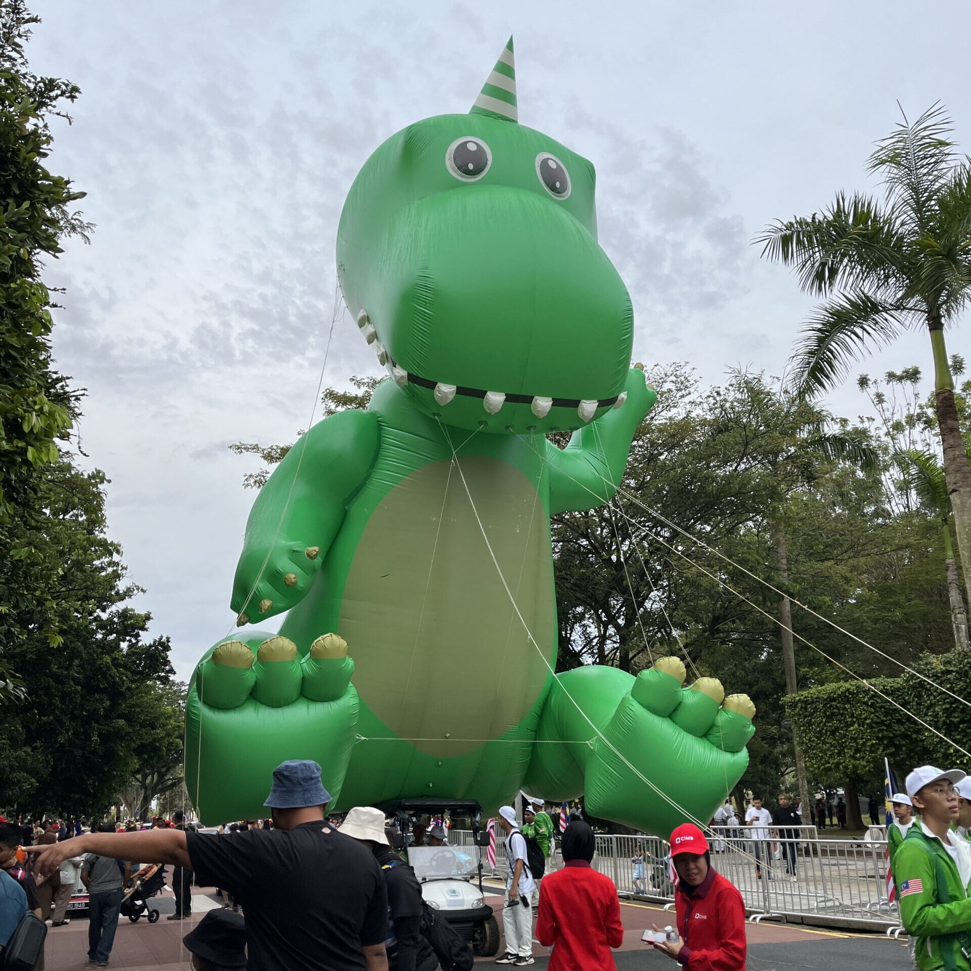 Giant inflatable mascot display Malaysia