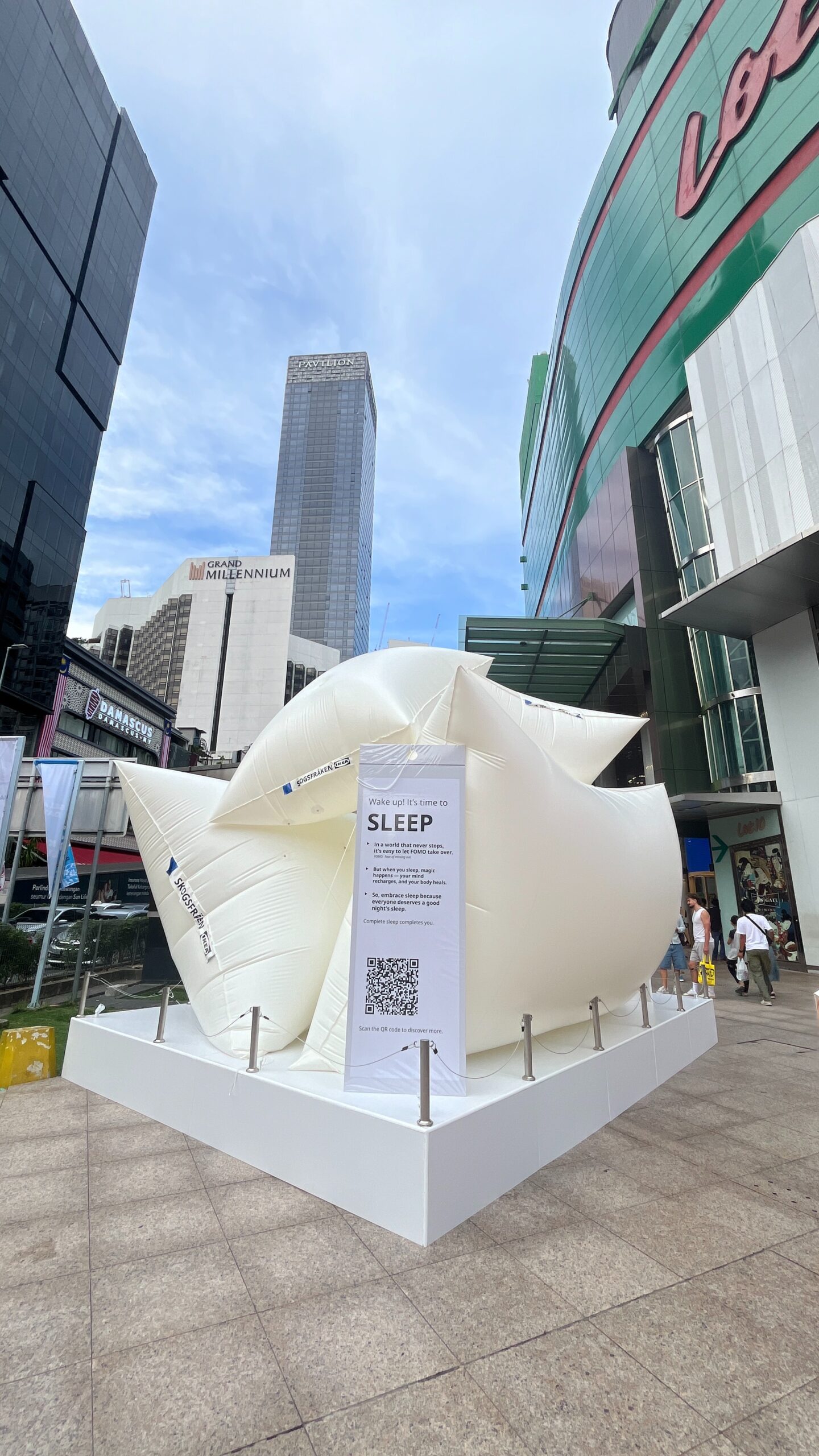 Inflatable mascot giant display event Malaysia