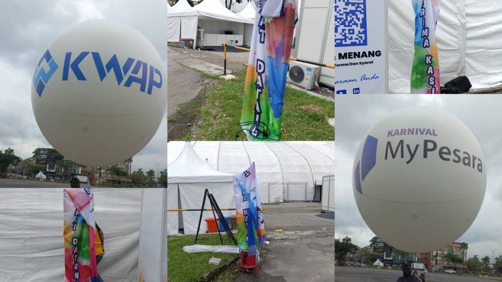 Giant Balloon Sky Dancers at Karnival MyPesara Johor Bharu — photo 1