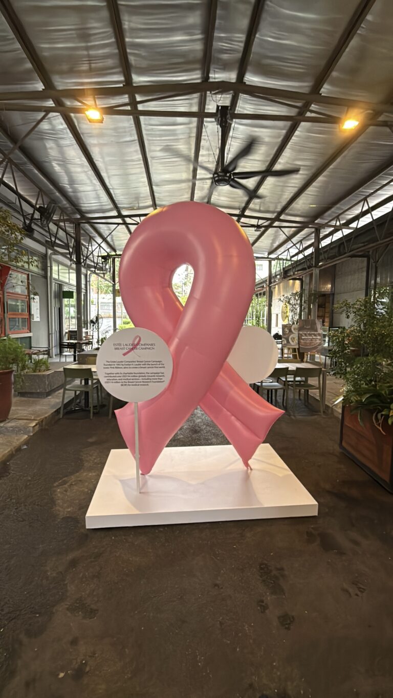 Inflatable Pink Ribbon for Breast Cancer Awareness Campaign — photo 5