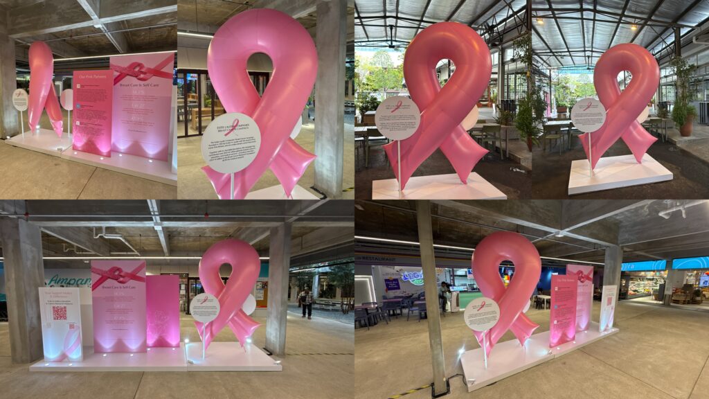 Inflatable Pink Ribbon for Breast Cancer Awareness Campaign — photo 7