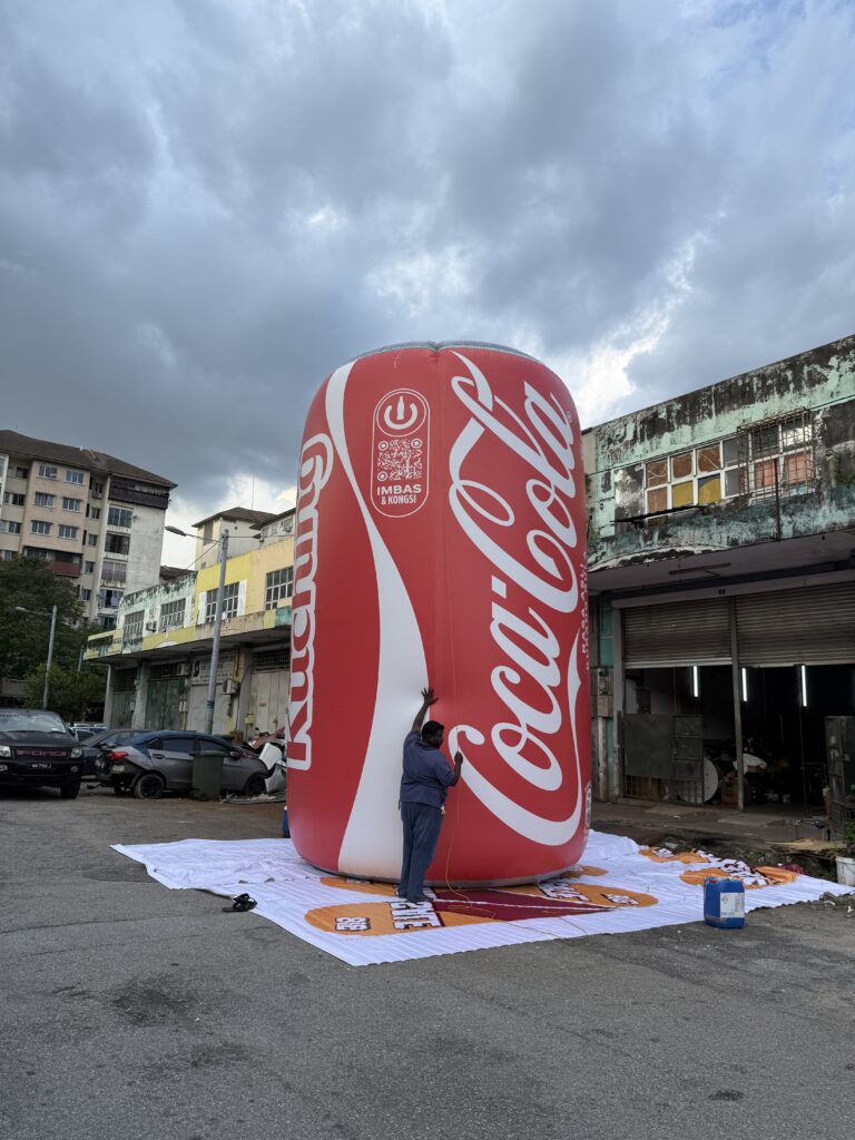 Make a Bold Statement with a Giant Inflatable Replica Coca-Cola Can — photo 1
