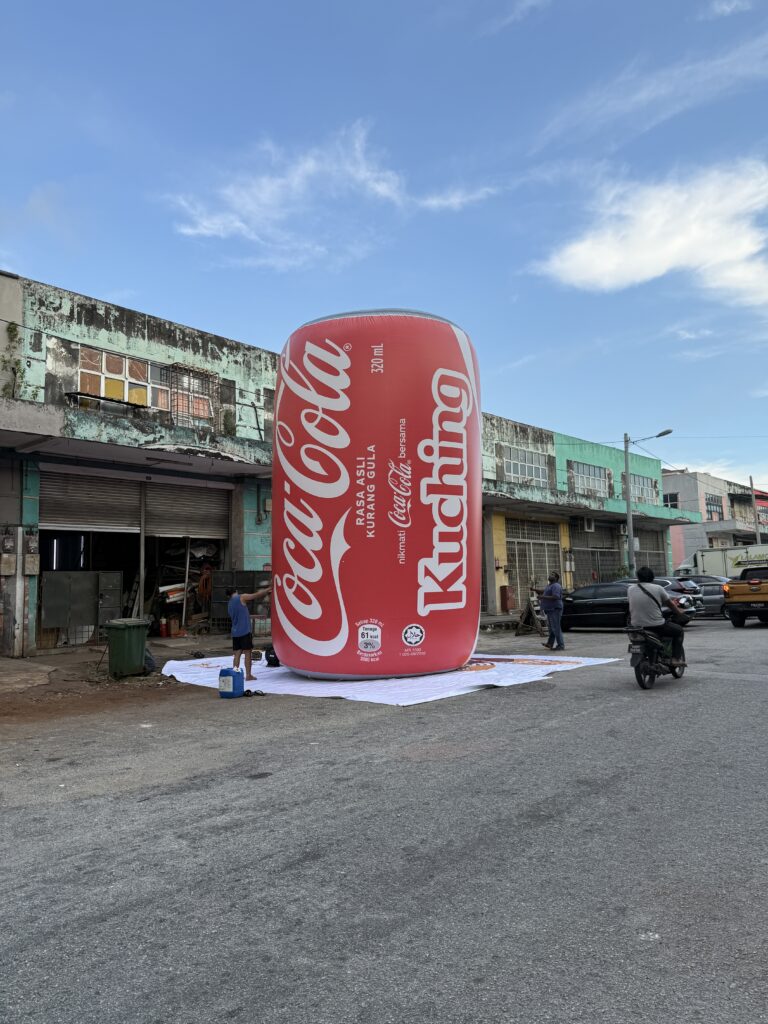 Make a Bold Statement with a Giant Inflatable Replica Coca-Cola Can — photo 2