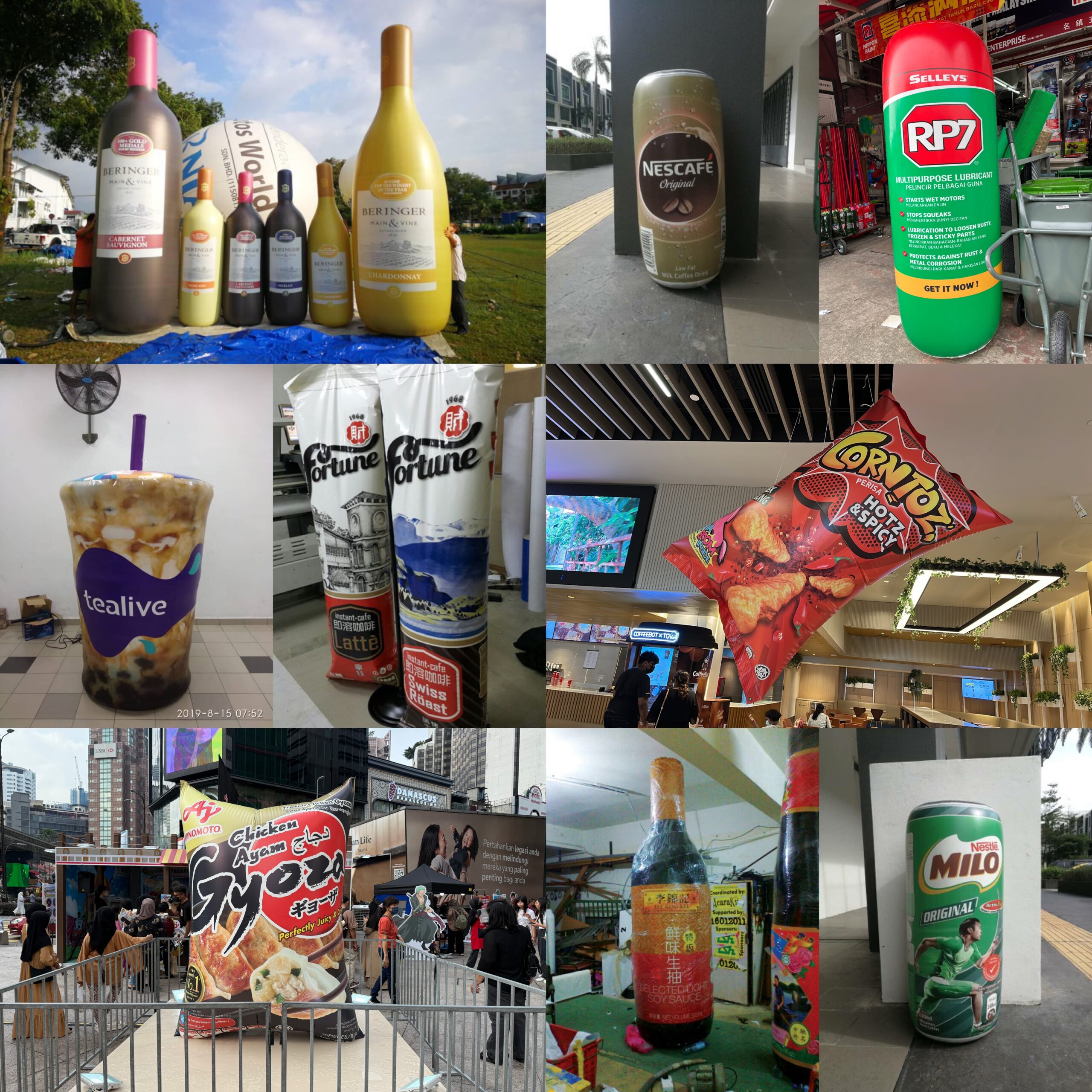 Custom inflatable product replica Malaysia