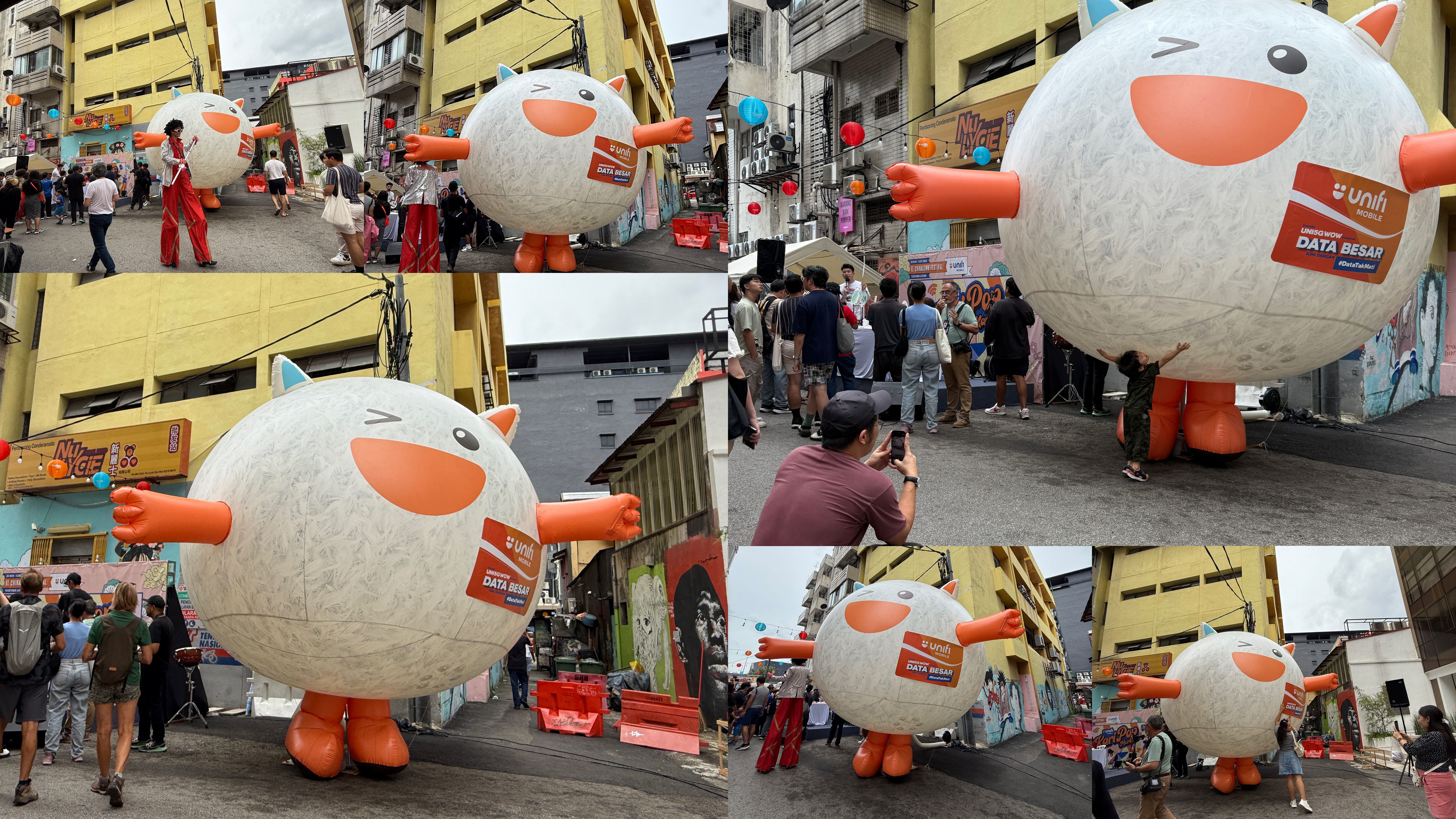 Unifi Mascot Inflatable Replica at Chinatown KL