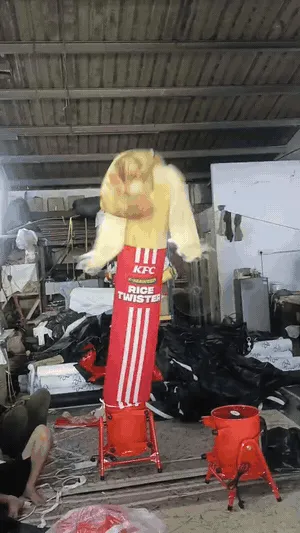 Custom KFC Rice Twister Skydancer for Malaysia Product Launch — photo 1