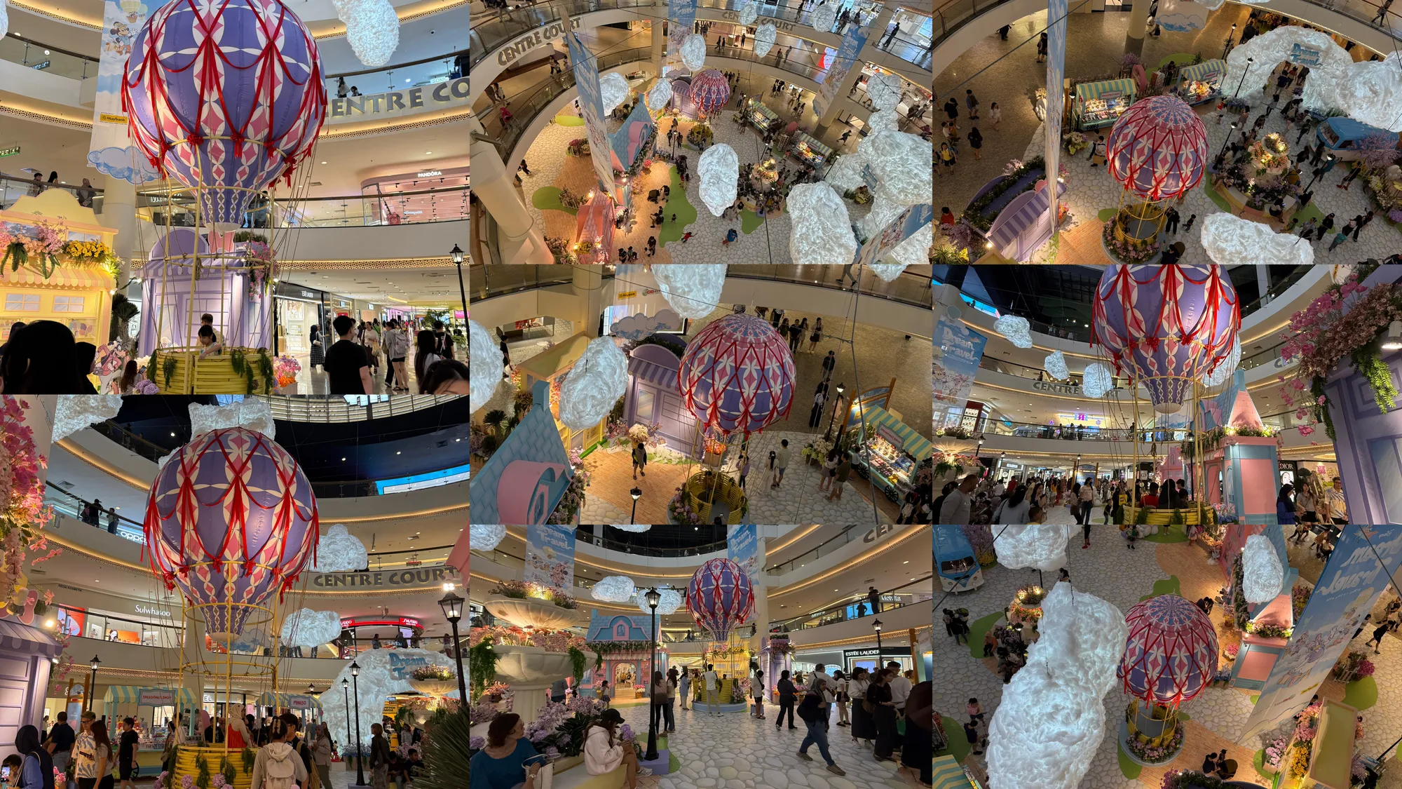 Hot Air Balloon Replica at Mid Valley Megamall's Disney Dream Travel