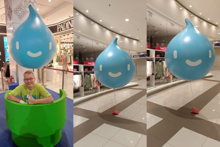 Air Selangor Inflatable Water Droplet Replica