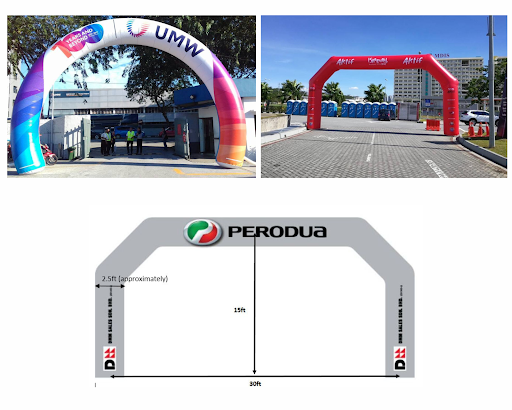 Custom Inflatable Arch 30ft