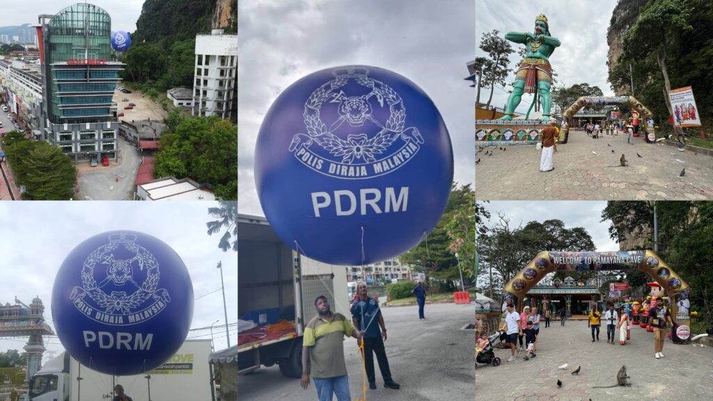 Giant Advertising Balloons Inflatable Arch at Batu Caves for Thaipusam 2025